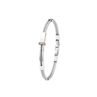 Bracciale Bliss Uomo Bl rebel in Acciaio Diamante 0.045 Ct 20102509 - 20102509